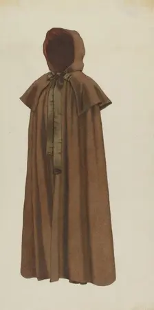 Shaker Woman's Cloak, c. 1936. Creator: Ingrid Selmer-Larsen