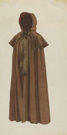 Shaker Woman's Cloak, c. 1936. Creator: Ingrid Selmer-Larsen