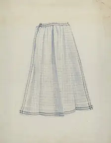 Shaker Work Apron, c. 1936. Creator: Joseph Goldberg