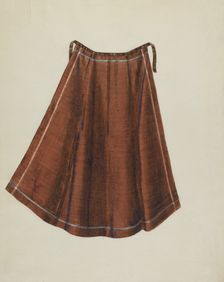 Shaker Work Apron, c. 1936. Creator: Lucille Chabot