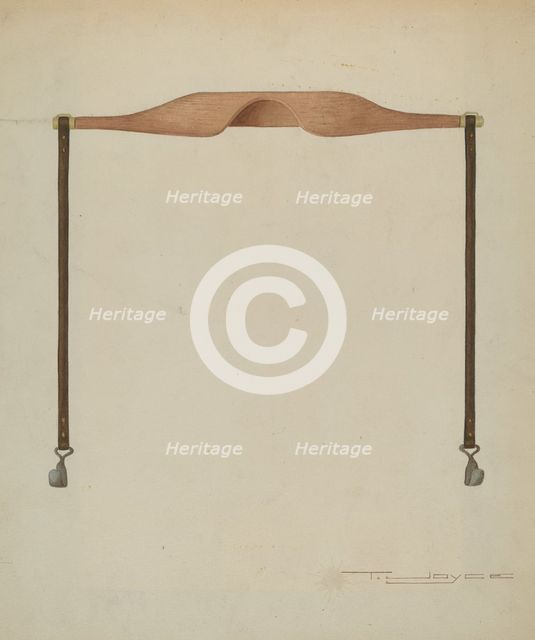 Shaker Yoke, 1935/1942. Creator: T. Joyce.