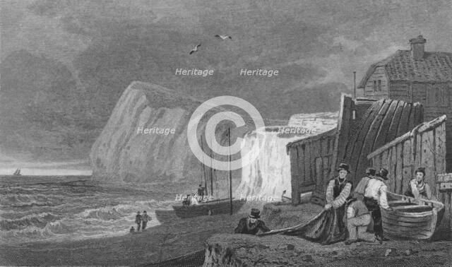 'Shakeseare's Cliff, Dover. Kent', 1831.  Artists: Henry Gastineau, Henry Adlard.