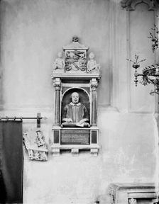 Shakespeare Monument, Holy Trinity Church, Stratford-upon-Avon, Warwickshire, 1870s. Artist: Henry Taunt