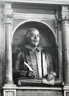 Shakespeare Memorial, Holy Trinity Church, Stratford-upon-Avon, Warwickshire, c1955. Creator: Arthur Charles Kirby Ware