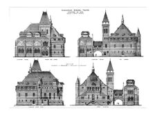 Shakespeare Memorial Theatre, Stratford on Avon 1876. Creator: Maurice and Adams