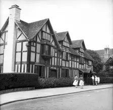 Shakespeare's birthplace, Stratford-upon-Avon, Warwickshire, c1955. Creator: Arthur Charles Kirby Ware