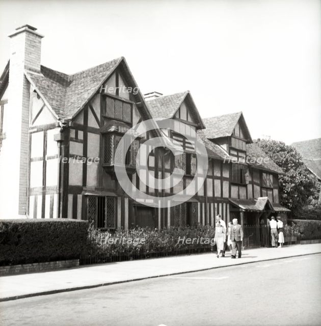 Shakespeare's birthplace, Stratford-upon-Avon, Warwickshire, c1955. Creator: Arthur Charles Kirby Ware.