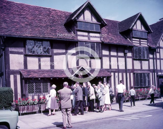 Shakespeare's birthplace, Stratford-on-Avon, Warwickshire, c1955.  Creator: Arthur Charles Kirby Ware.