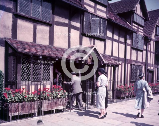 Shakespeare's birthplace, Stratford-on-Avon, Warwickshire, c1955.  Creator: Arthur Charles Kirby Ware.