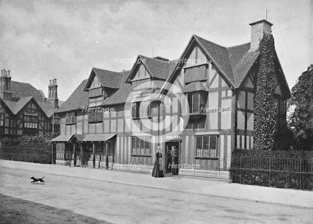 'Shakespeare's House, Stratford-On-Avon', c1896. Artist: Harvey Barton.