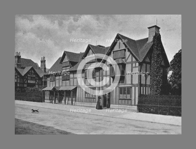 Shakespeare's House, Stratford-on-Avon, c1900. Artist: Harvey Barton.