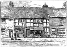 Shakespeare's birthplace before restoration, Stratford-upon-Avon, Warwickshire, 1885.Artist: Edward Hull