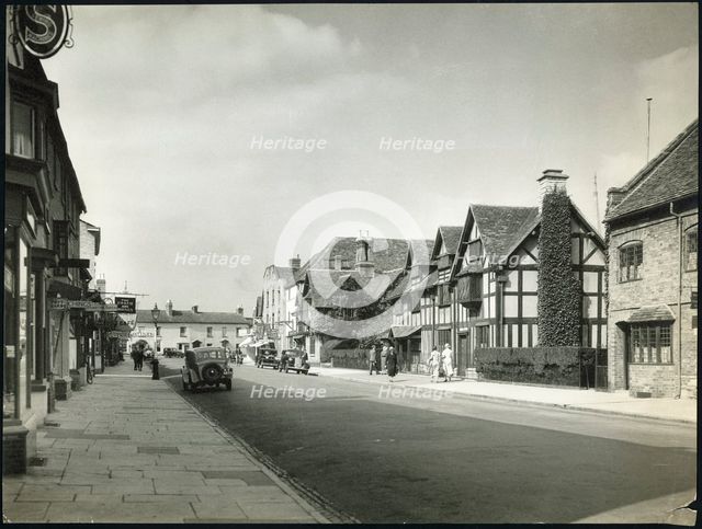 Shakespeare's Birthplace, Henley Street, Stratford-upon-Avon, Warwickshire, 1925-1940. Creator: Unknown.