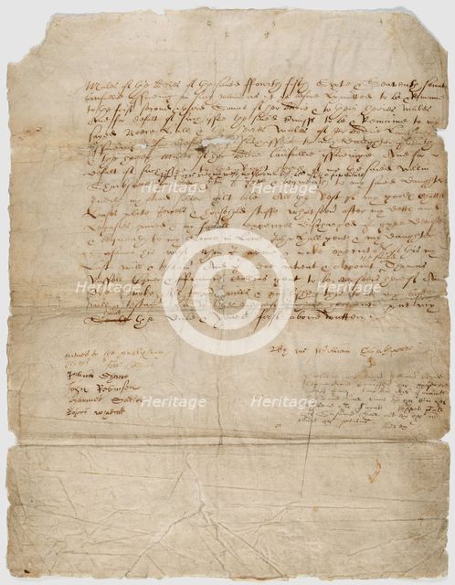 Shakespeare's Last Will, 25 March 1616, 1616.