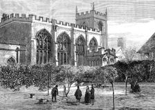 Shakspeare's Garden and the Old Guild Chapel, Stratford-on-Avon, 1862. Creator: Unknown