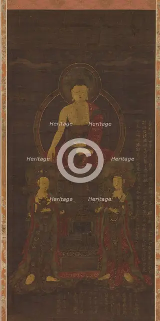 Shakyamuni triad, 1565. Creator: Unknown.