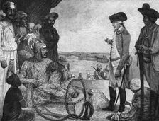 Shah Alam II, Mughal Emperor of India, reviewing the East India Company's troops, 1781 (1894)