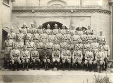 Shahpur district police officers group, India, 1937-1938. Artist: Mool Chand & Son