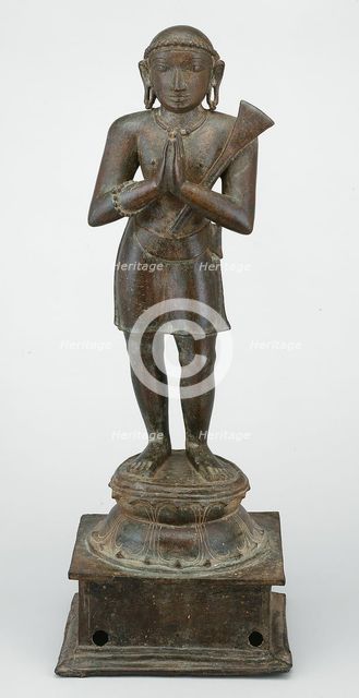 Shaiva Saint Appar, Holding a Spade, 14th century. Creator: Unknown.