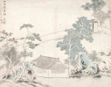 Shaobai's Reading Room, unknown date, c1810-1851. Creator: Zhou Lian