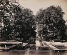 Shalimar, Kashmir: small fountains at the top of a weir, c1870s. Creator: Samuel Bourne