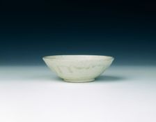 Shallow Ding saucer, Five Dynasties, China, 10th century. Creator: Unknown