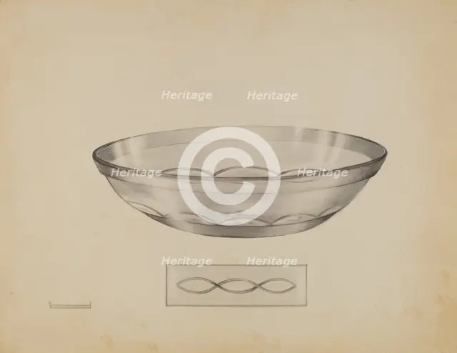 Shallow Dish, c. 1936. Creator: John Tarantino.