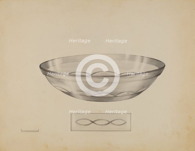 Shallow Dish, c. 1936. Creator: John Tarantino.