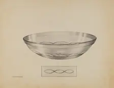 Shallow Dish, c. 1936. Creator: John Tarantino