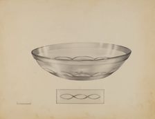 Shallow Dish, c. 1936. Creator: John Tarantino