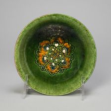 Shallow Dish with Rosette Design, Tang dynasty (618-907), first half of 8th century. Creator: Unknown