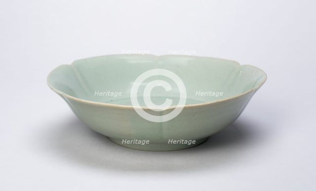 Shallow Foliate Bowl, Korea, Goryeo dynasty (918-1392), 12th century. Creator: Unknown.