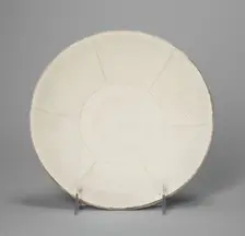 Shallow Lobed Bowl with Peony Scroll, Northern Song dynasty (960-1127), 11th century. Creator: Unknown