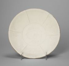 Shallow Lobed Bowl with Peony Scroll, Northern Song dynasty (960-1127), 11th century. Creator: Unknown