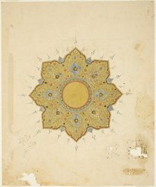 Shamsa Medallion, 16th/17th century. Creator: Unknown