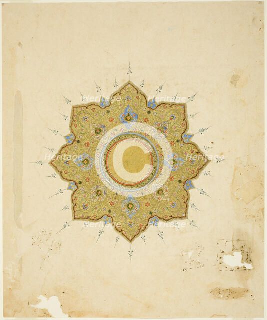 Shamsa Medallion, 16th/17th century. Creator: Unknown.