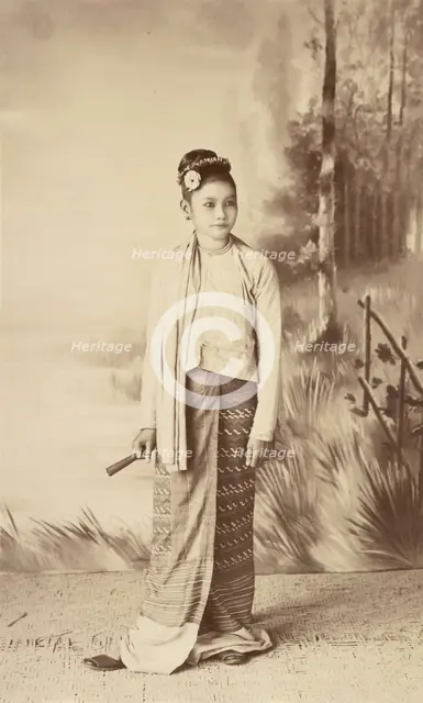 Shan Woman, 1894-1897. Creator: Felice Beato.