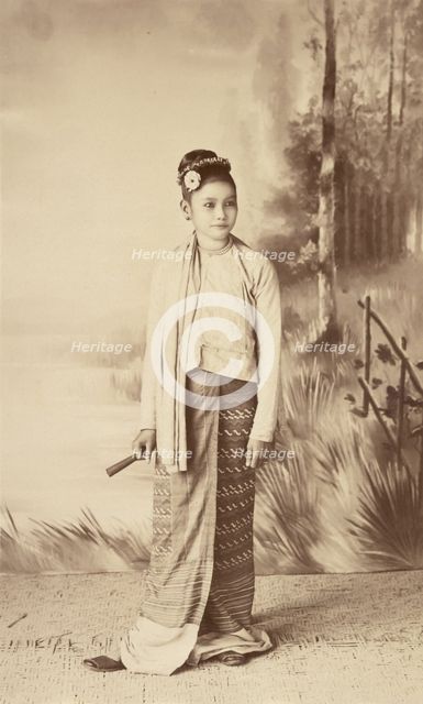 Shan Woman, 1894-1897. Creator: Felice Beato.