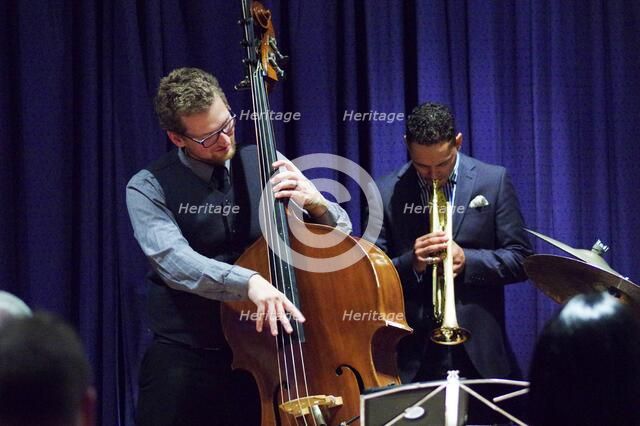 Shane Allessio and Jay Phelps, Watermill Jazz Club, Dorking, Surrey, 2014. Artist: Brian O'Connor.