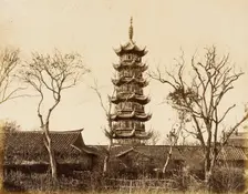 Shanghai Pagoda, 1860. Creator: Felice Beato