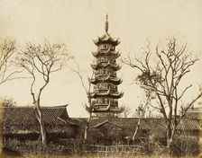 Shanghai Pagoda, 1860. Creator: Felice Beato