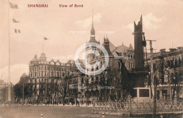 'Shanghai. View of Bund', c1918. Artist: Unknown.