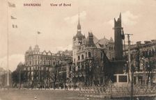 Shanghai. View of Bund c1918