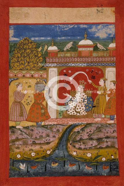 Shankarabharana Ragaputra, Folio from a Ragamala (Garland of Melodies), c1675. Creator: Unknown.