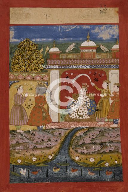 Shankarabharana Ragaputra, Folio from a Ragamala (Garland of Melodies), c1675. Creator: Unknown.