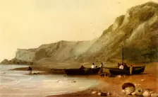Shanklin, Isle of Wight early 19th century, (1946). Creator: Peter de Wint