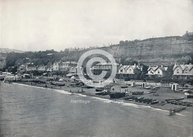 'Shanklin - View of the Beach and the Heights', 1895. Artist: Unknown.