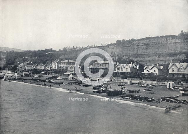 'Shanklin - View of the Beach and the Heights', 1895. Artist: Unknown.