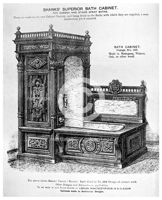 Shanks' Superior Bath Cabinet, c1880 (1956). Artist: Unknown