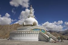 Shanti Stupa, Leh, Ladakh, India, 2023. Creator: Peter Thompson